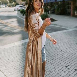 Vici Gold Sequin Duster